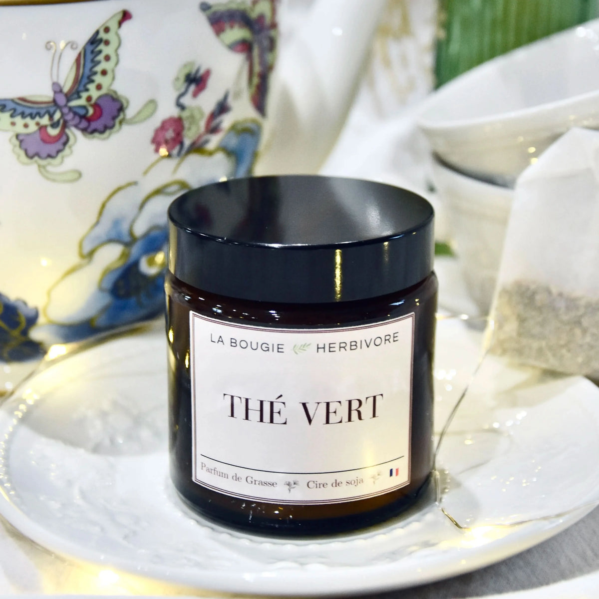 Achat Bougie parfumée Thé Vert à la cire végétale de soja 90g