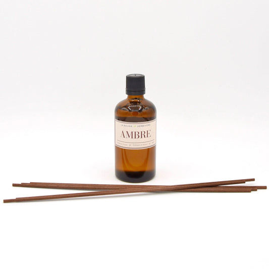 Diffuseur de Parfum avec tiges Ambre 100 ml La Bougie Herbivore diffuseur