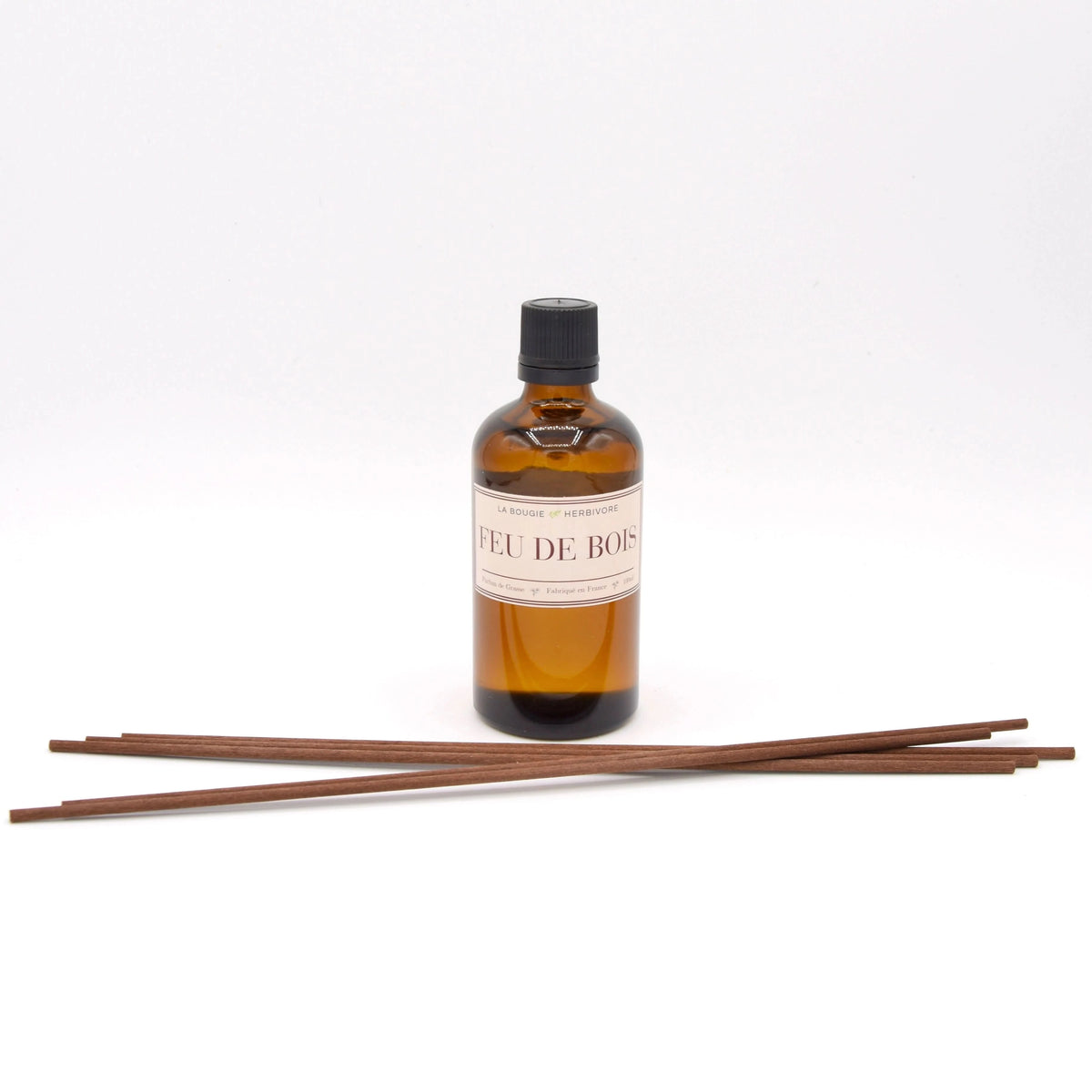 Diffuseur de Parfum avec tiges Feu de Bois 100 ml La Bougie Herbivore diffuseur