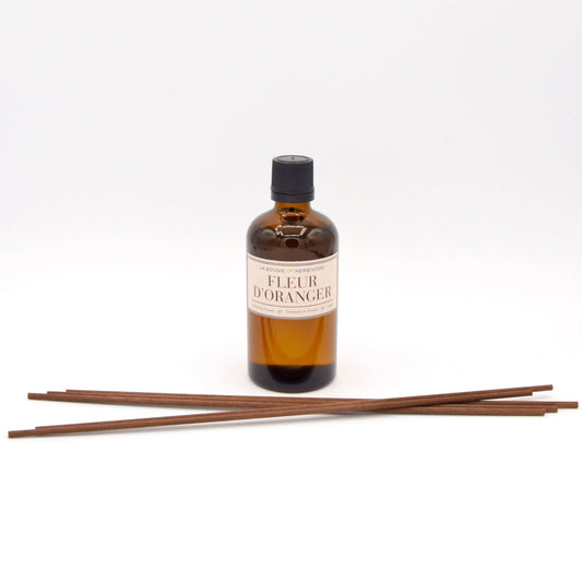 Diffuseur de Parfum avec tiges Fleur d'Oranger 100 ml La Bougie Herbivore diffuseur