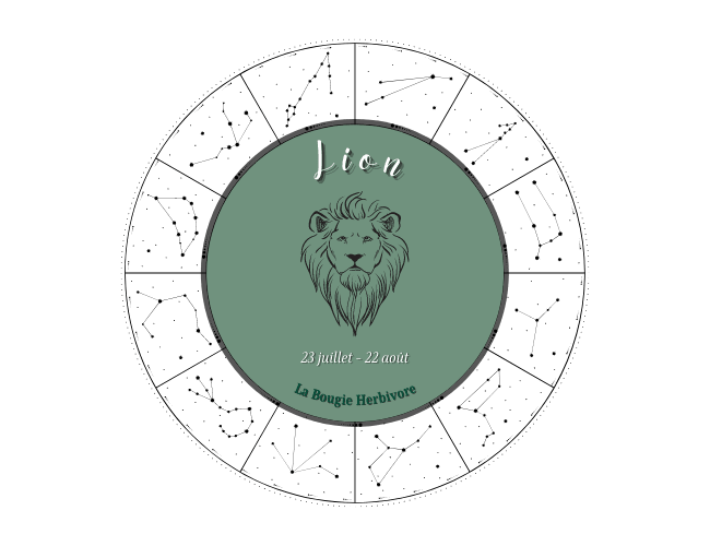Le Lion, un signe astrologique flamboyant et généreux,,La Bougie Herbivore,FR,labougieherbivore.live
