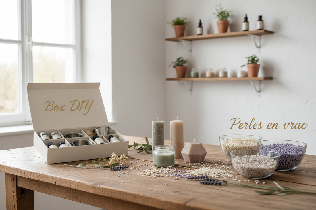 Comment fabriquer sa bougie maison ? Box DIY ou perles en vrac — quelle option choisir ?
