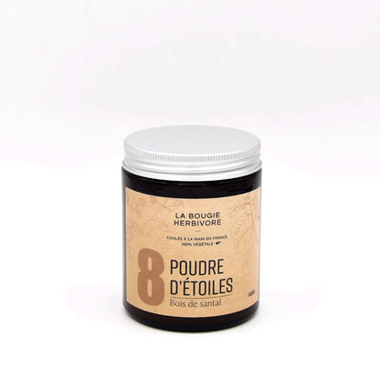 Bougie artisanale cire soja Jasmin No.8 140 g La Bougie Herbivore