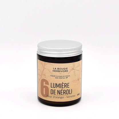 Bougie parfumée fleur d'Oranger Verveine No.6 LUMIERE DE NEROLI 140g