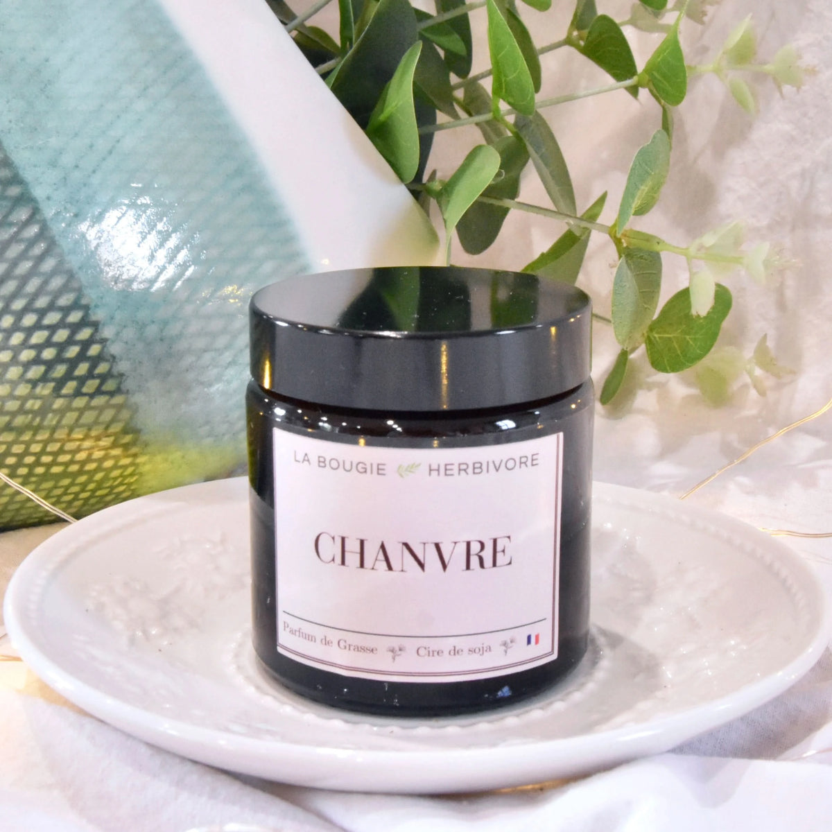 Bougie parfumée Chanvre à la cire végétale de soja France 90g