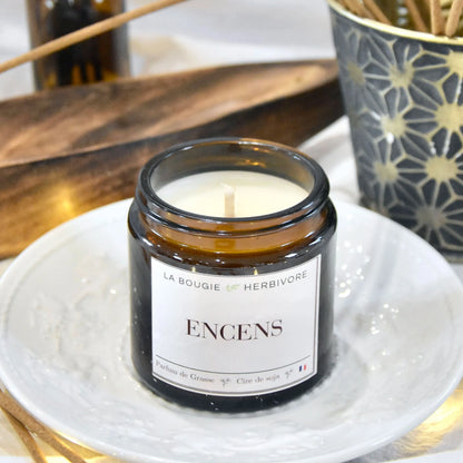 Achetez Bougie parfumée Encens à la cire végétale de soja 90g