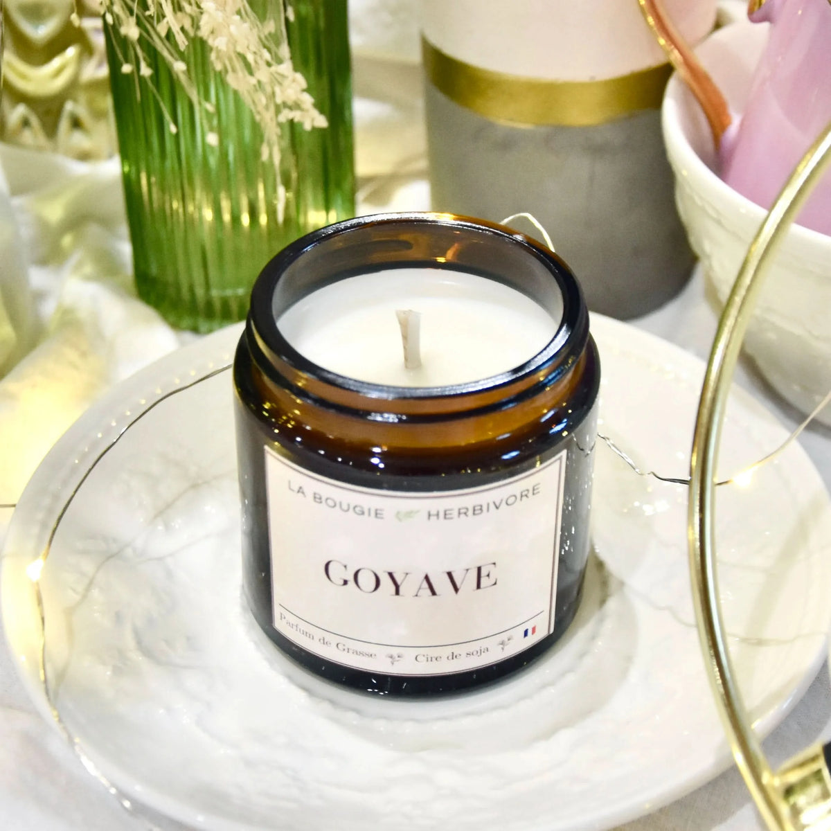 Acheter Bougie parfumée Goyave à la cire végétale de soja 90g