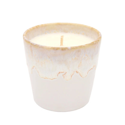 Bougie Parfumée Lys blanc - Pot en Grès Blanc La Bougie Herbivore Bougies