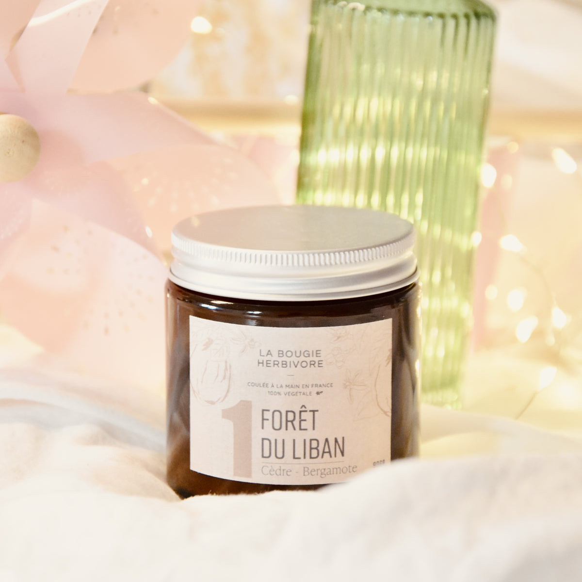 bougie parfumée 140g (avec pot) parfum Cèdre & Bergamote