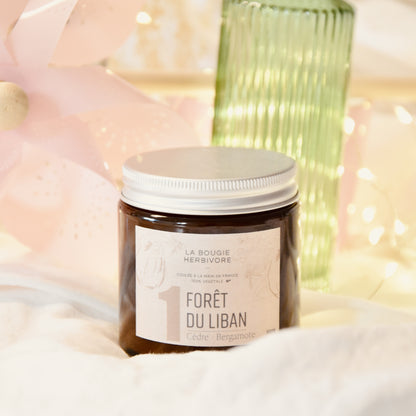 bougie parfumée 140g (avec pot) parfum Cèdre & Bergamote