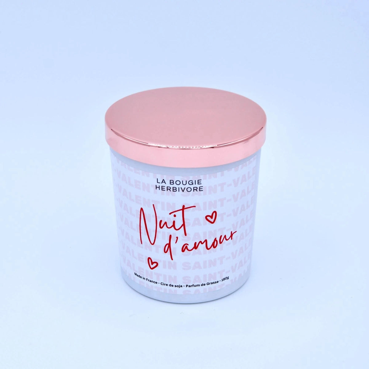 Bougie parfumée Saint-Valentin "Nuit d'Amour" 200ml La Bougie Herbivore Bougies