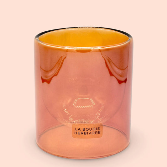 Goutte d'Eau "Ambre" – Contenant à Bougie Élégant et Raffiné La Bougie Herbivore Bougies