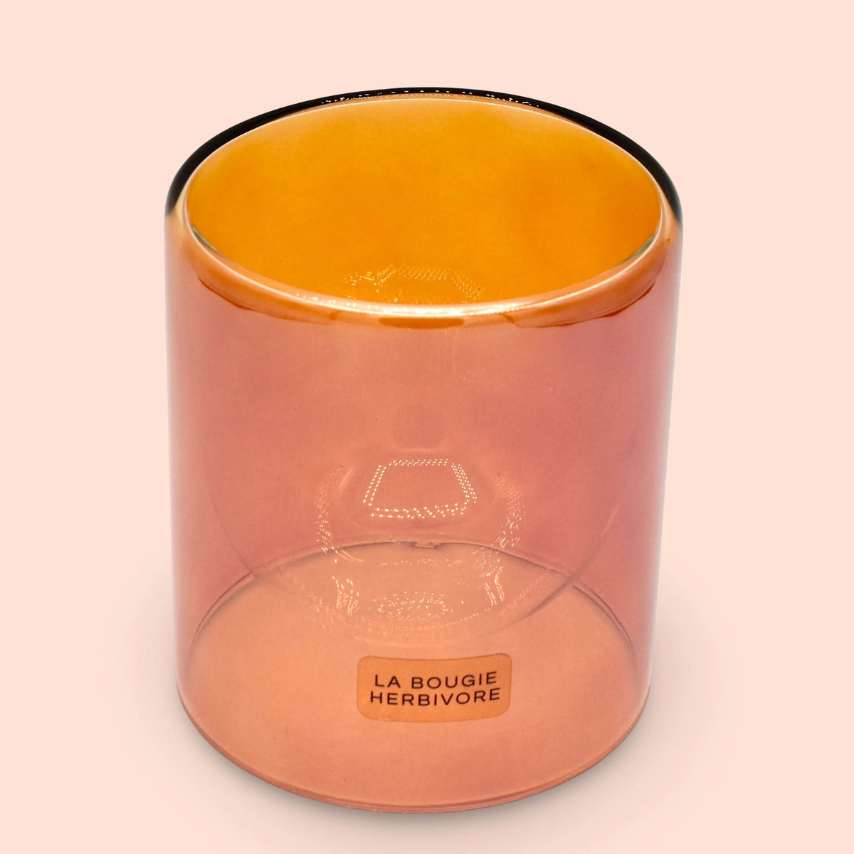 Goutte d'Eau "Ambre" – Contenant à Bougie Élégant et Raffiné La Bougie Herbivore Bougies