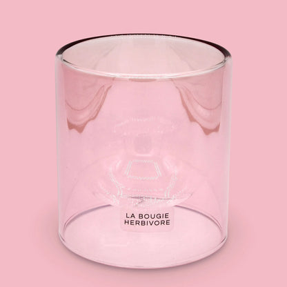 Goutte d'Eau "Rose" – Contenant à Bougie Élégant et Raffiné La Bougie Herbivore Bougies