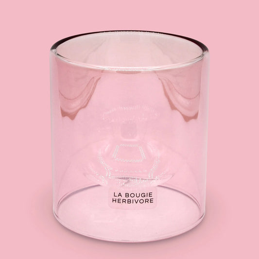 Goutte d'Eau "Rose" – Contenant à Bougie Élégant et Raffiné La Bougie Herbivore Bougies
