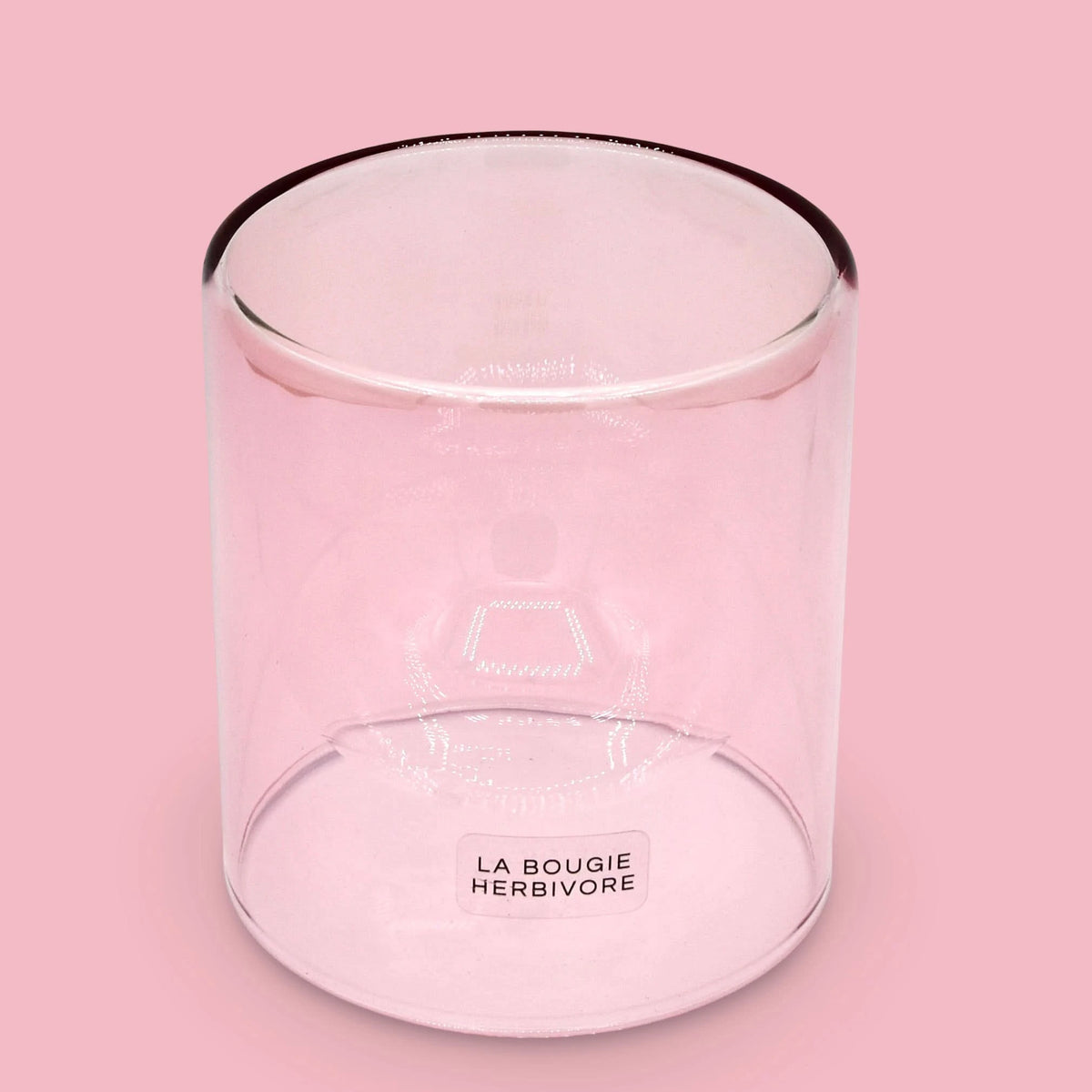 Goutte d'Eau "Rose" – Contenant à Bougie Élégant et Raffiné La Bougie Herbivore Bougies