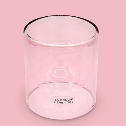 Goutte d'Eau "Rose" – Contenant à Bougie Élégant et Raffiné La Bougie Herbivore Bougies