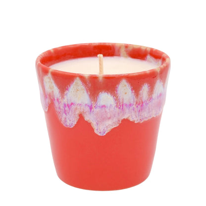 Bougie Parfumée Tomate basilic - Pot en Grès Rouge La Bougie Herbivore Bougies
