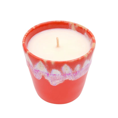 Bougie Parfumée Tomate basilic - Pot en Grès Rouge La Bougie Herbivore Bougies