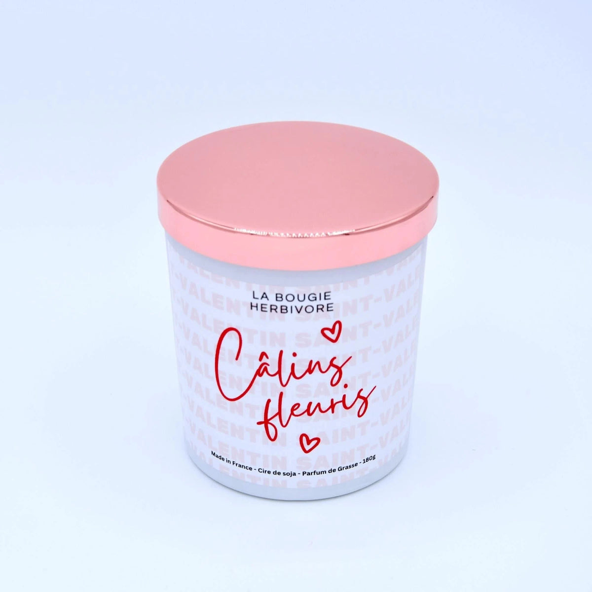 Bougie parfumée Saint-Valentin "Calins Fleuris" 200ml La Bougie Herbivore Bougies