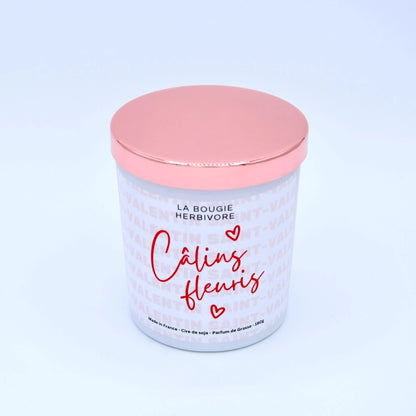 Bougie parfumée Saint-Valentin "Calins Fleuris" 200ml La Bougie Herbivore Bougies