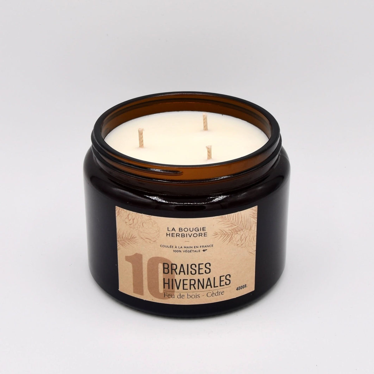 Bougies Parfumées Signature 400g – Choisissez parmi 12 parfums d’exception | La Bougie Herbivore - La Bougie Herbivore  BOUGIE-400G-N01 45.00 EUR