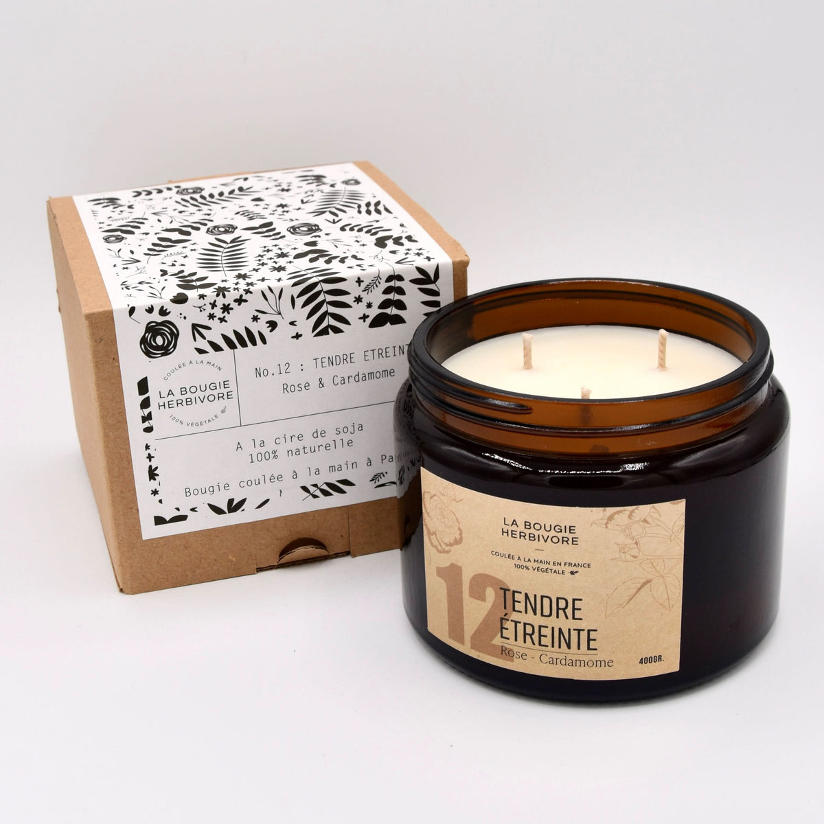 Bougies Parfumées Signature 400g – Choisissez parmi 12 parfums d’exception | La Bougie Herbivore - La Bougie Herbivore  BOUGIE-400G-N01 45.00 EUR
