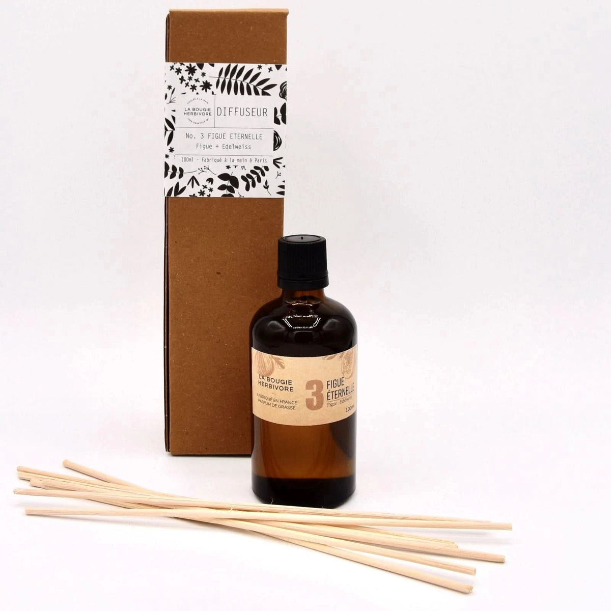 Diffuseur de parfum : No. 3 FIGUE ETERNELLE - Figue + Edelweiss La Bougie Herbivore