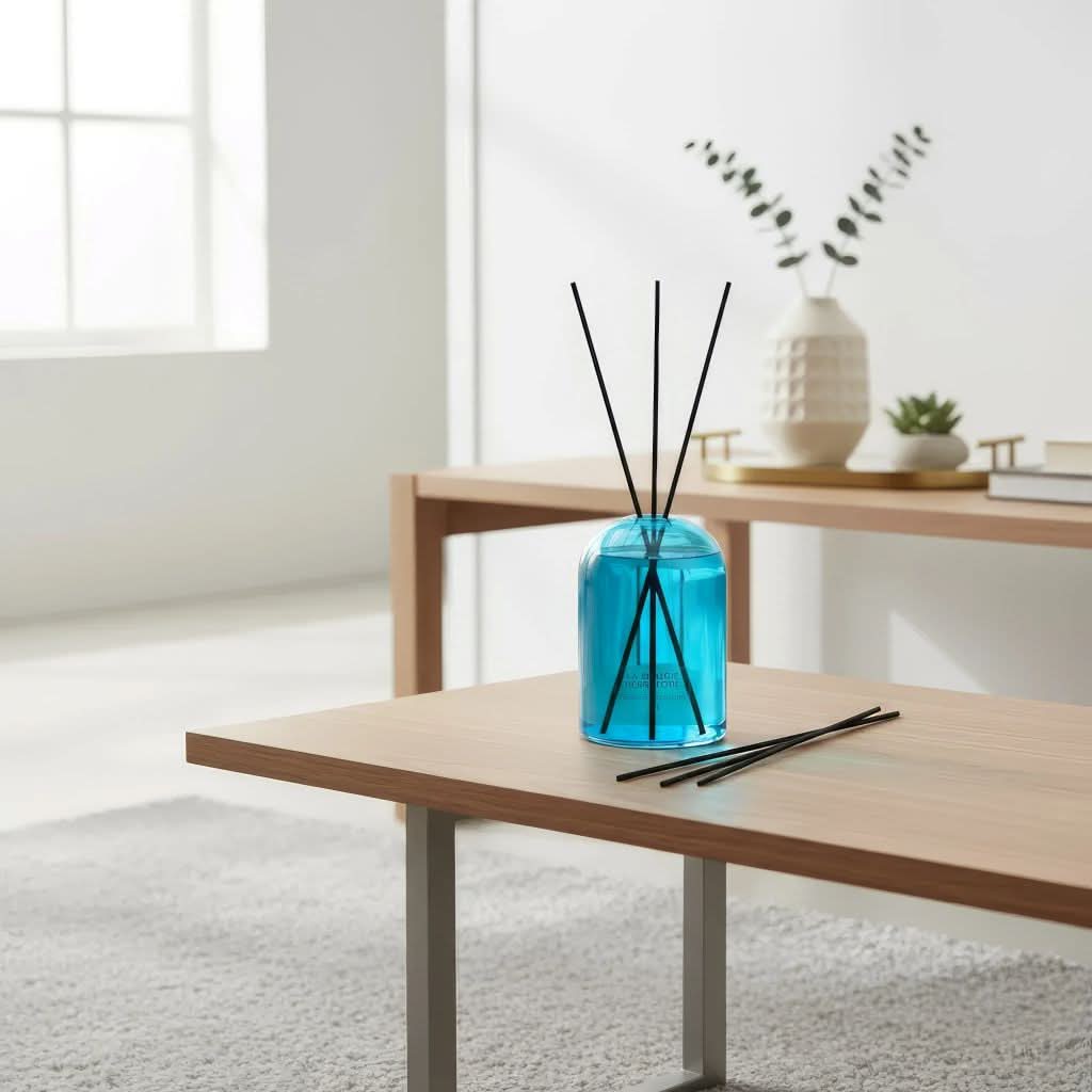 Diffuseur en Verre bleu de 200ml – Ambiance Élégante et Parfumée pour votre Intérieur