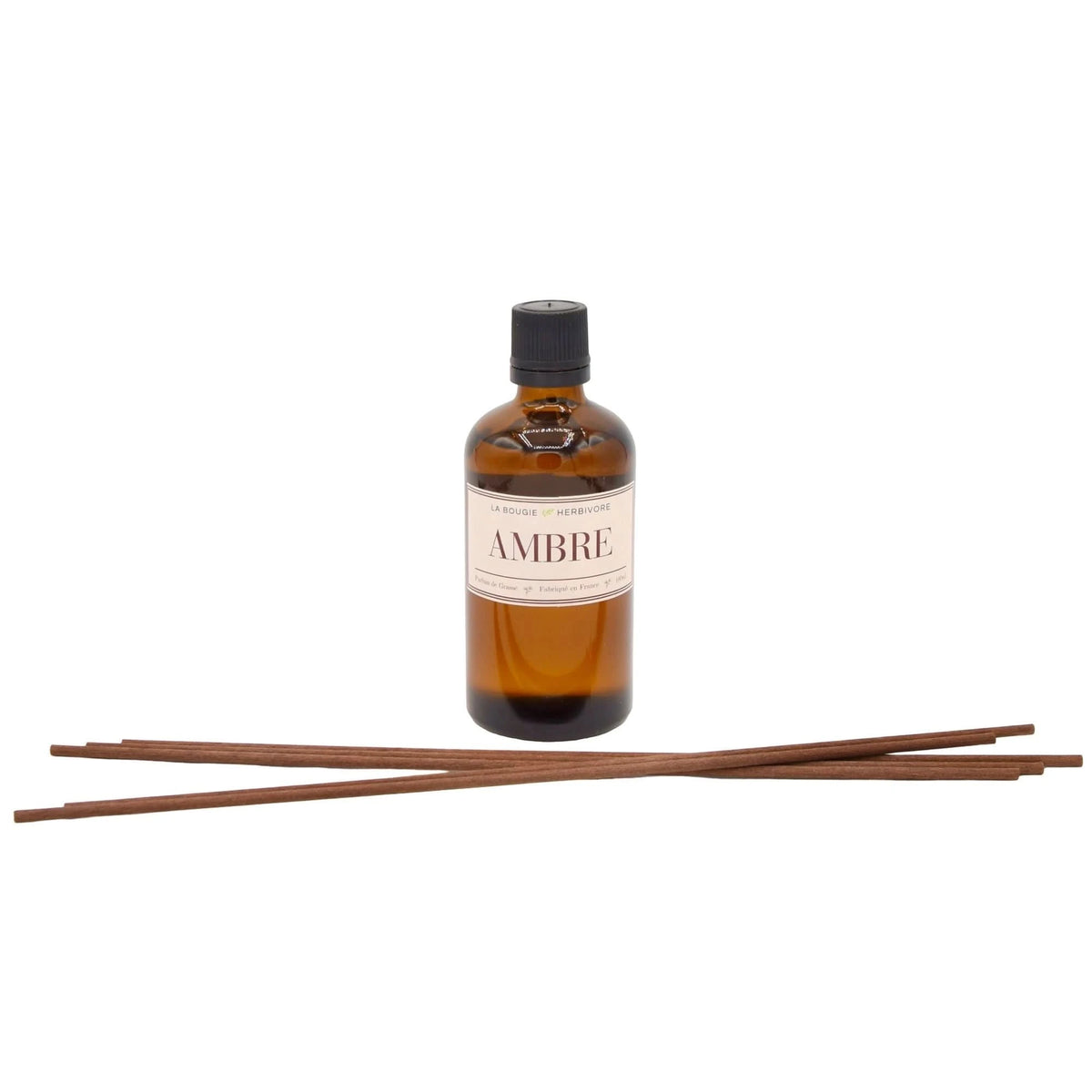 Diffuseur de Parfum avec tiges Ambre 100 ml La Bougie Herbivore diffuseur