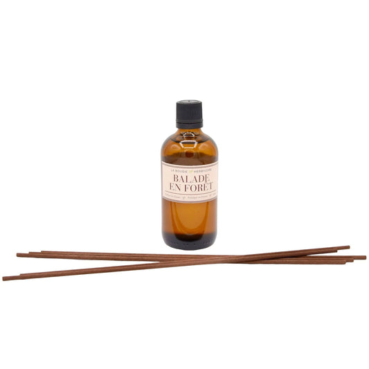 Diffuseur de Parfum avec tiges Balade en Forêt 100 ml La Bougie Herbivore diffuseur