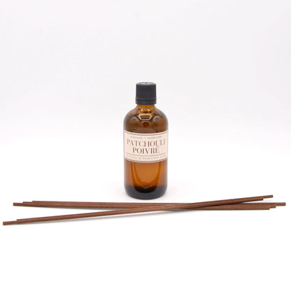 Diffuseur de Parfum avec tiges Patchouli poivré 100 ml La Bougie Herbivore diffuseur