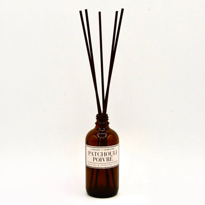 Diffuseur de Parfum avec tiges Patchouli poivré 100 ml La Bougie Herbivore diffuseur