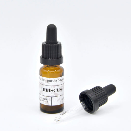 Parfum pour Bougies Poudrée – Hibiscus (15 ml) Grasse