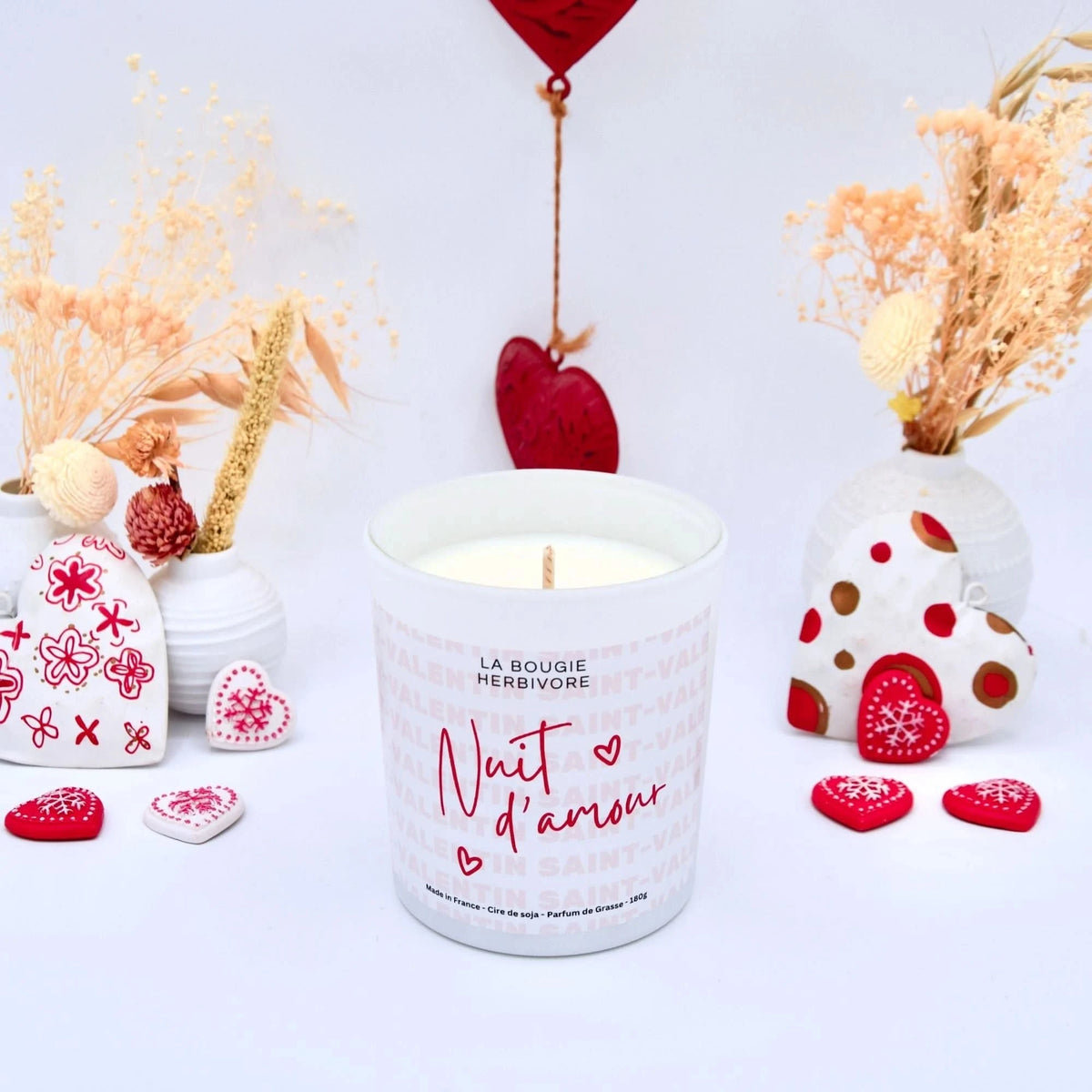 Bougie parfumée Saint-Valentin "Nuit d'Amour" 200ml La Bougie Herbivore Bougies