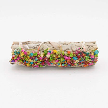 Sauge Blanche & Confetti de Fleurs - Fagot de 25-30g La Bougie Herbivore encens