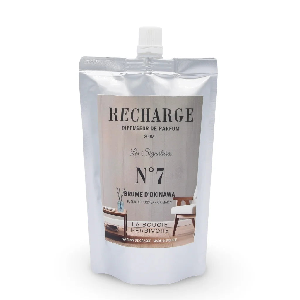 Recharge parfumée 200ml N°7 (sans flacon avec 10 tiges)