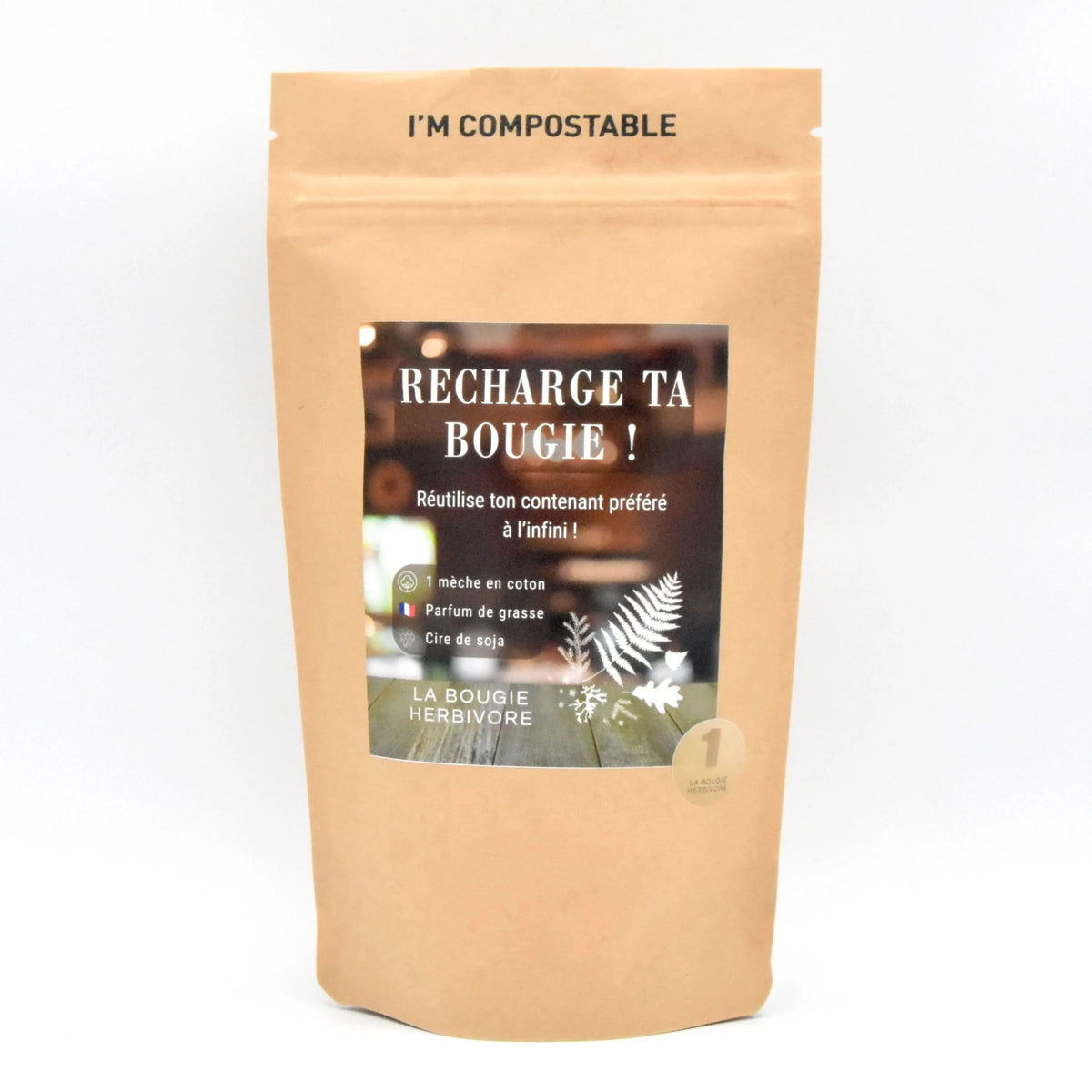 Recharge de Bougie parfumée – Signature N°1 : Forêt du Liban – Cèdre & Bergamote Kit recharge bougie