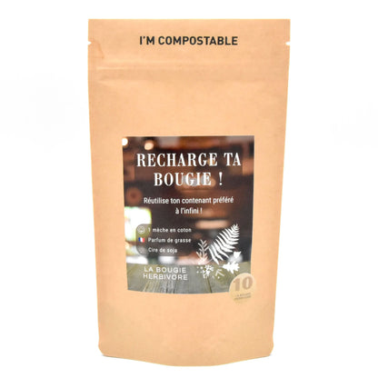 Recharge Ta Bougie parfumée – Signature N°10 : Braises Hivernales 🔥❄️ - La Bougie Herbivore  BOUGIE_RECHARGE-90G-N010 14.99 EUR