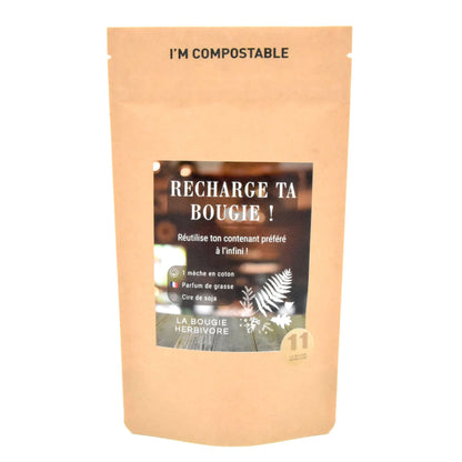 Recharge Ta Bougie parfumée – Signature N°11 : Envolée Sauvage 🍃 - La Bougie Herbivore  BOUGIE_RECHARGE-90G-N011 14.99 EUR