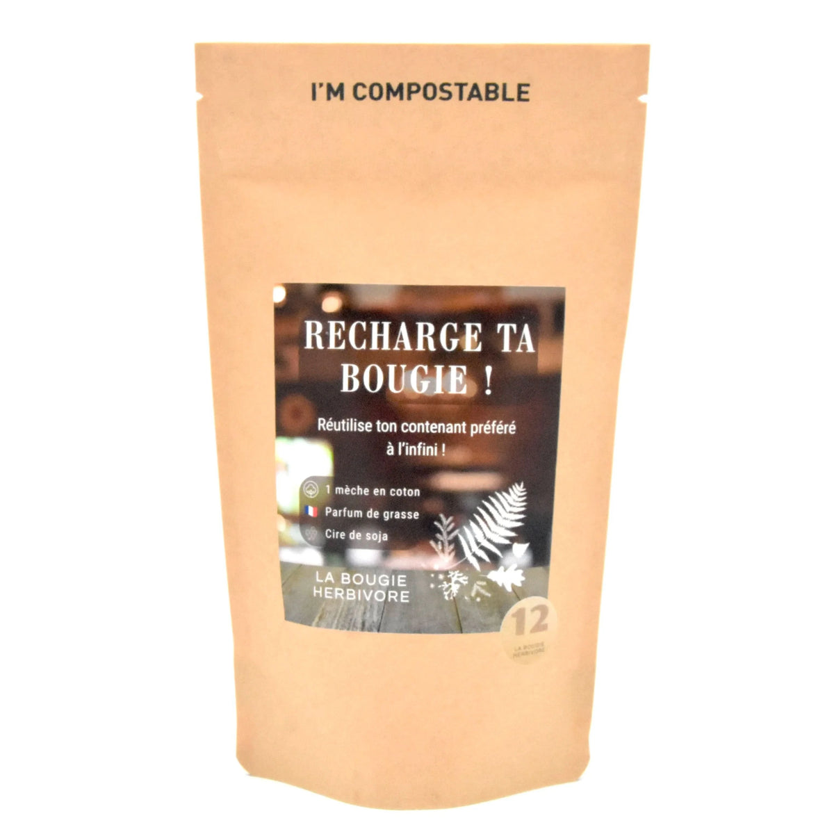 Recharge Ta Bougie parfumée – Signature N°12 : Tendre Étreinte 🌹 - La Bougie Herbivore  BOUGIE_RECHARGE-90G-N012 14.99 EUR
