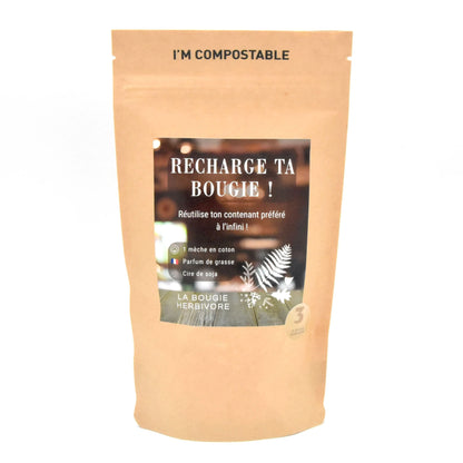 KIT Recharge de Bougie parfumée – Signature N°3 : Figue Éternelle – Figue & Edelweiss