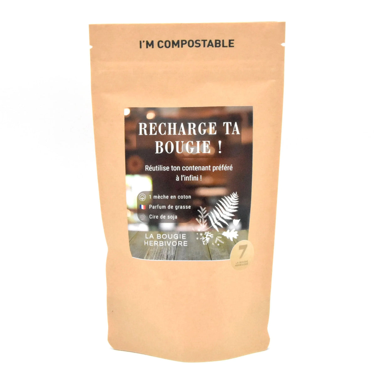 Recharge Ta Bougie parfumée – Signature N°7 : Brume d’Okinawa 🌸 - La Bougie Herbivore  BOUGIE_RECHARGE-90G-N07 14.99 EUR