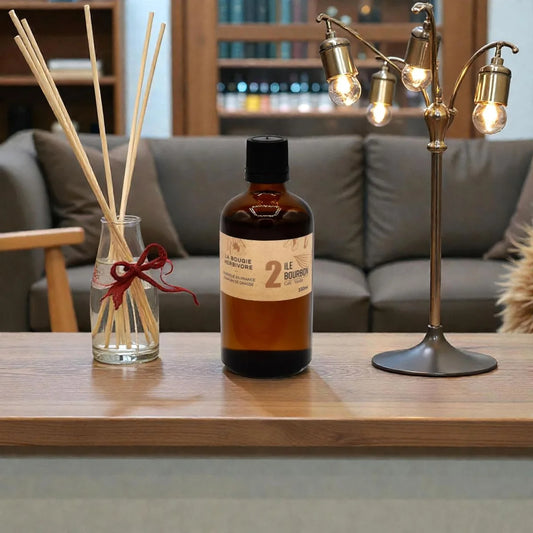Diffuseur à bâtonnet de parfum café Vanille : No. 2 ILE BOURBON