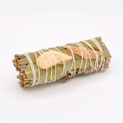Fagot sauge eucalyptus gingembre de La Bougie Herbivore pour purification et bien-être