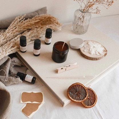 Kit bougies made in France avec huiles essentielles et accessoires pour créer vos propres bougies