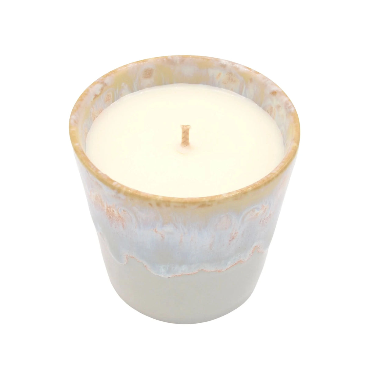 Bougie parfumée Savon de Marseille dans un pot en céramique avec une finition élégante