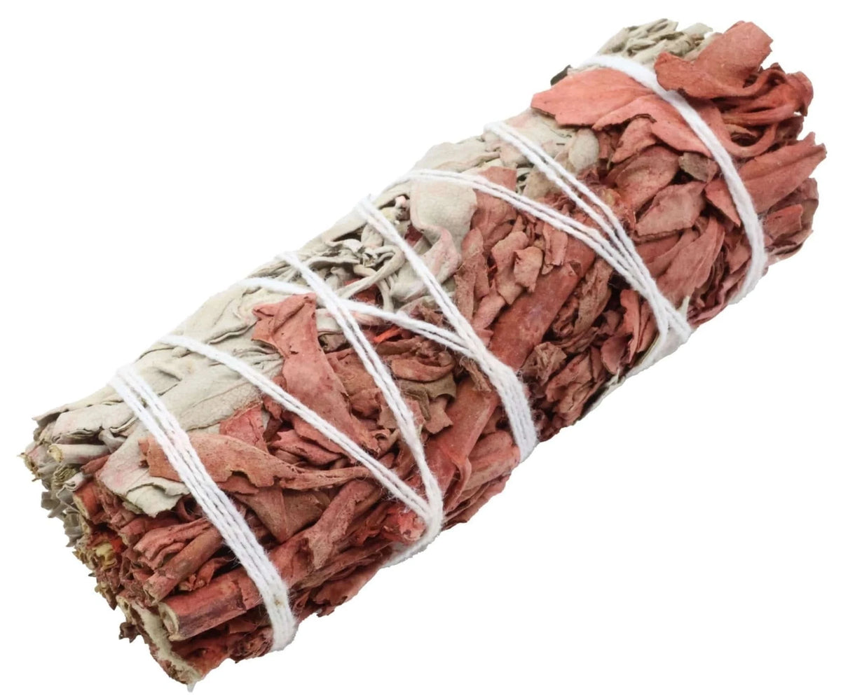 Sauge Blanche + Sang de Dragon ficelle - Fagot de 25-30g La Bougie Herbivore encens